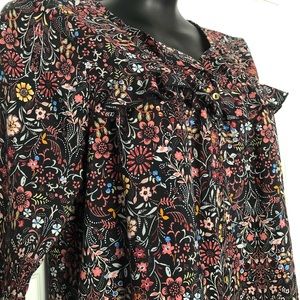 Womens Blouse, LC Lauren Conrad, Size M, Floral Paisley